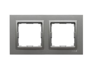 VENA2 Ramka podwójna aluminium 524082