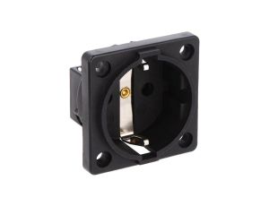 Gniazdo tablicowe P-NOVA+ czarne 16A 2P+Z SCHUKO 10584-0s