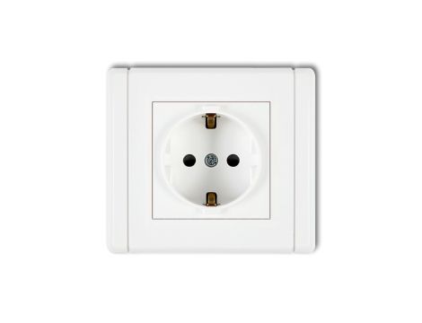 FLEXI Gniazdo pojedyncze z/u SCHUKO biały FGP-1sp