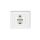 FLEXI Gniazdo pojedyncze z/u SCHUKO biały FGP-1sp