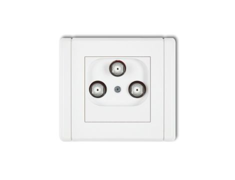 FLEXI Gniazdo multimedialne 3F DATA (UPC) biały FGMU