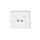 FLEXI Gniazdo telefoniczne pojedyncze 1xRJ11 + komputerowe pojedyncze 1xRJ45, kat. 5e, 8-stykowe, beznarzędziowe biały FGTK