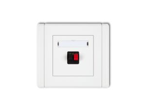 FLEXI Gniazdo głośnikowe pojedyncze biały FGG-1