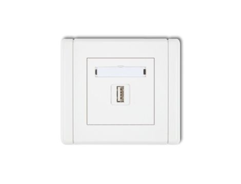 FLEXI Gniazdo pojedyncze USB-AA biały FGUSB-1