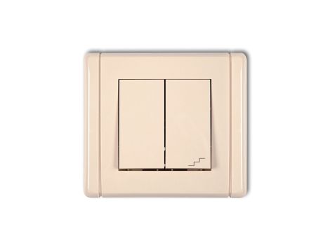 FLEXI Łącznik jednobiegunowy ze schodowym (wspólne zasilanie) beżowy 1FWP-10.1
