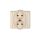 FLEXI Gniazdo podwójne b/u beżowy 1FGP-2p