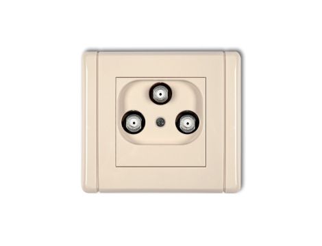 FLEXI Gniazdo multimadialne 3F DATA (Vectra) beżowy 1FGMV