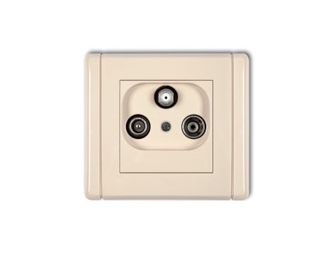 FLEXI Gniazdo antenowe RTV-SAT końcowe (2 wejścia antenowe) beżowy 1FGST