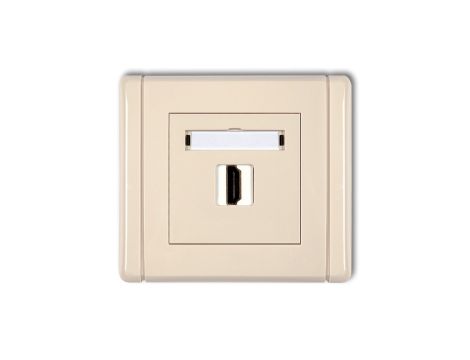 FLEXI Gniazdo pojedyncze HDMI beżowy 1FHDMI-1