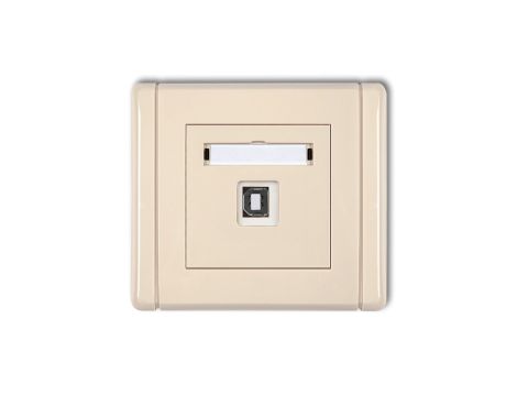 FLEXI Gniazdo pojedyncze USB-AB beżowy 1FGUSB-3
