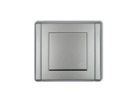 FLEXI Przycisk /dzwonek/ srebrny metalik 7FWP-4