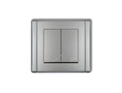 FLEXI Łącznik podwójny schodowy srebrny metalik 7FWP-33