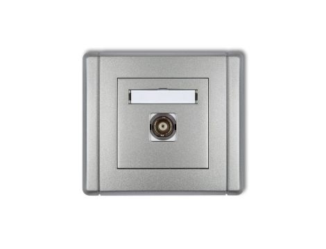 FLEXI Gniazdo pojedyncze BNC srebrny metalik 7FGBNC-1