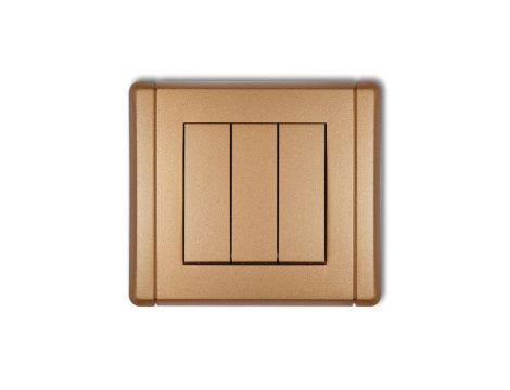 FLEXI Łącznik potrójny złoty metalik 8FWP-7