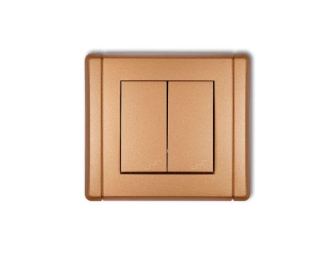 FLEXI Łącznik podwójny schodowy złoty metalik 8FWP-33