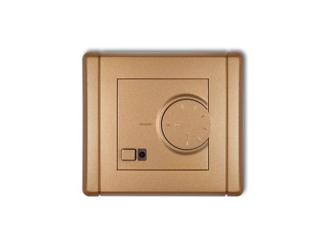 FLEXI Regulator temperatury elektroniczny z czujnikiem podpodłogowym złoty metalik 8FRT-1