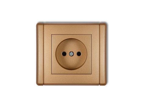 FLEXI Gniazdo pojedyncze b/u złoty metalik 8FGP-1p