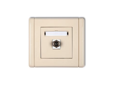 FLEXI Gniazdo antenowe pojedyncze typu F (SAT) pozłacane złoty metalik 8FGF-1.1