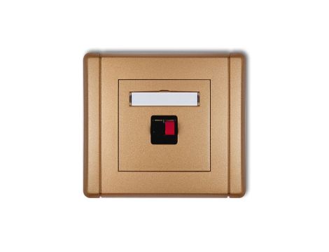 FLEXI Gniazdo głośnikowe pojedyncze złoty metalik 8FGG-1