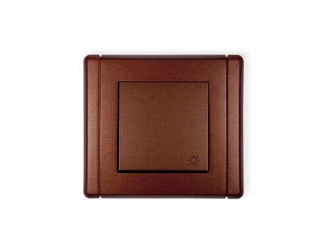 FLEXI Przycisk /światło/ brązowy metalik 9FWP-5