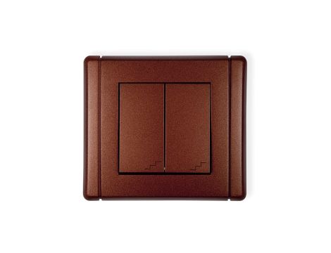 FLEXI Łącznik podwójny schodowy brązowy metalik 9FWP-33