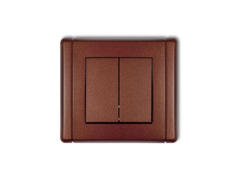 FLEXI Przycisk świecznikowy brązowy metalik 9FWP-44.1