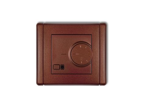 FLEXI Regulator temperatury elektroniczny z czujnikiem podpodłogowym brązowy metalik 9FRT-1
