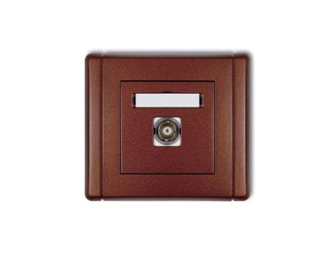 FLEXI Gniazdo pojedyncze BNC brązowy metalik 9FGBNC-1