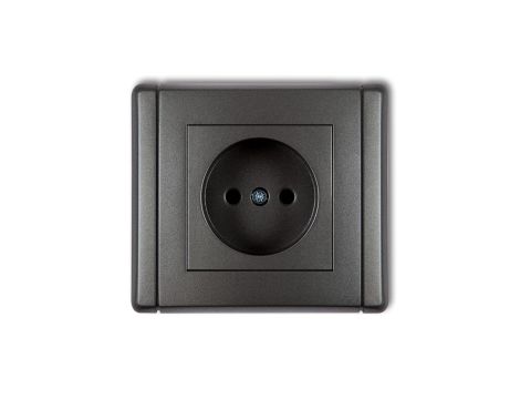 FLEXI Gniazdo pojedyncze b/u grafitowy 11FGP-1p