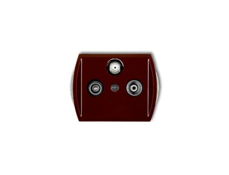 TREND Gniazdo antenowe RTV-SAT końcowe multimedialne (Internet) brązowy 4GM