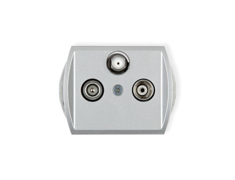 TREND Gniazdo antenowe RTV-SAT końcowe multimedialne (Internet) srebrny 5GM