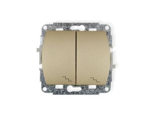 TREND Łącznik podwójny schodowy złoty 6WP-33