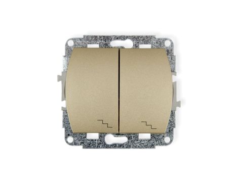 TREND Łącznik podwójny schodowy złoty 6WP-33