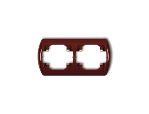 TREND Ramka pozioma podwójna brązowy 4RH-2