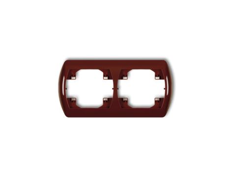 TREND Ramka pozioma podwójna brązowy 4RH-2