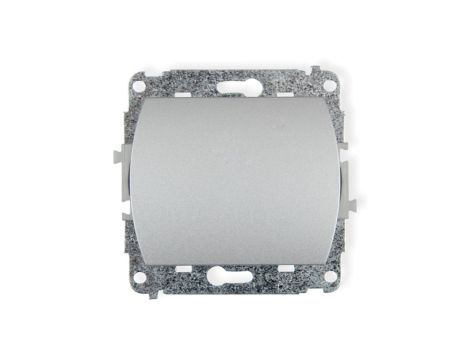 TREND Przycisk jednobiegunowy srebrny 5WP-4.1