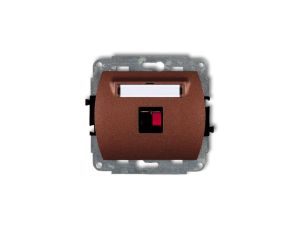 TREND Gniazdo głośnikowe pojedyncze brĄzowy metalik 9GG-1