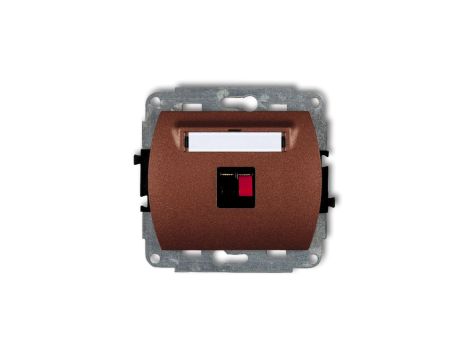 TREND Gniazdo głośnikowe pojedyncze brĄzowy metalik 9GG-1