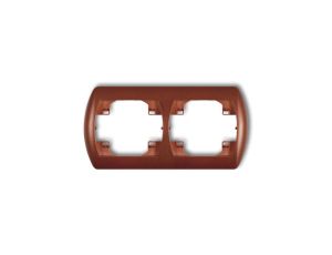 TREND Ramka pozioma podwójna brĄzowy metalik 9RH-2