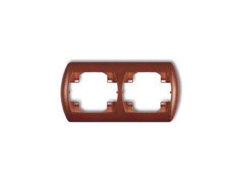 TREND Ramka pozioma podwójna brĄzowy metalik 9RH-2