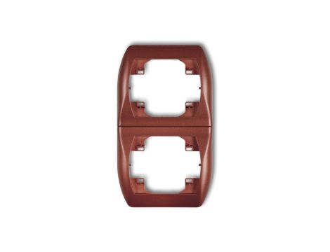 TREND Ramka pionowa podwójna brĄzowy metalik 9RV-2