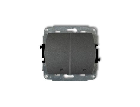 TREND Łącznik podwójny schodowy grafitowy 11WP-33