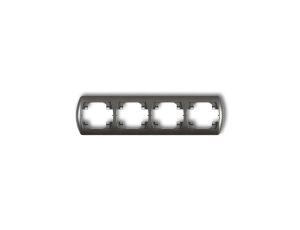 TREND Ramka pozioma poczwórna grafitowy 11RH-4