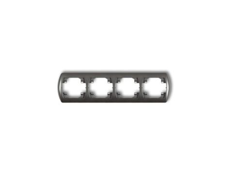 TREND Ramka pozioma poczwórna grafitowy 11RH-4