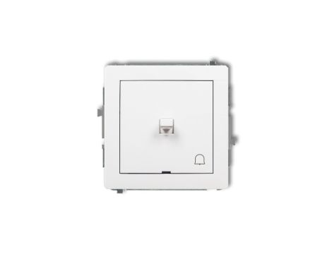 DECO Przycisk /dzwonek/ w stylu amerykańskim biały DWPUS-4