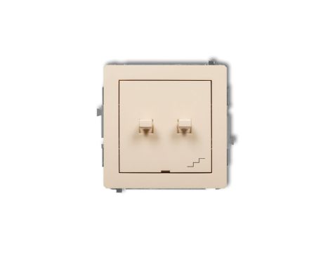 DECO Łącznik podwójny schodowy w stylu amerykańskim beżowy 1DWPUS-33