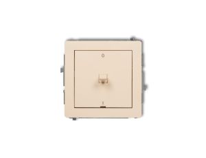 DECO Łącznik dwubiegunowego w stylu amerykańskim beżowy 1DWPUS-9