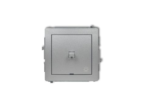 DECO Przycisk /światło/ w stylu amerykańskim srebrny metalik 7DWPUS-5