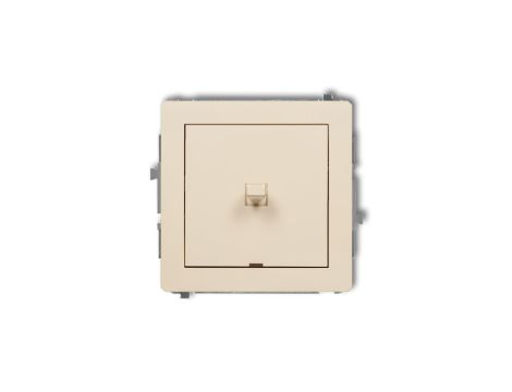 DECO Przycisk jednobiegunowy (jeden klawisz, bez piktogramu) w stylu amerykańskim beżowy 1DWPUS-4.1