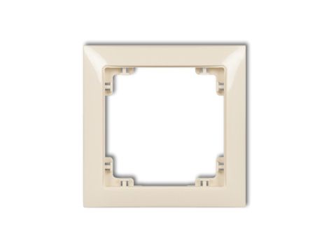 DECO Ramka uniwersalna pojedyncza z tworzywa DECO Soft beżowy 1DRSO-1
